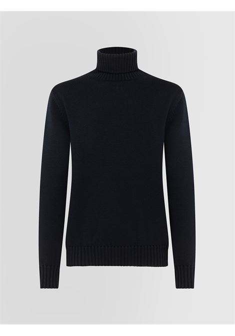 Urban cyclist in 4-thread merinos. Garment fits true to size, buy regular size. Ribbed collar, knit bottom and cuffs. Regular fit. ALPHA STUDIO |  | AU-3031G1001